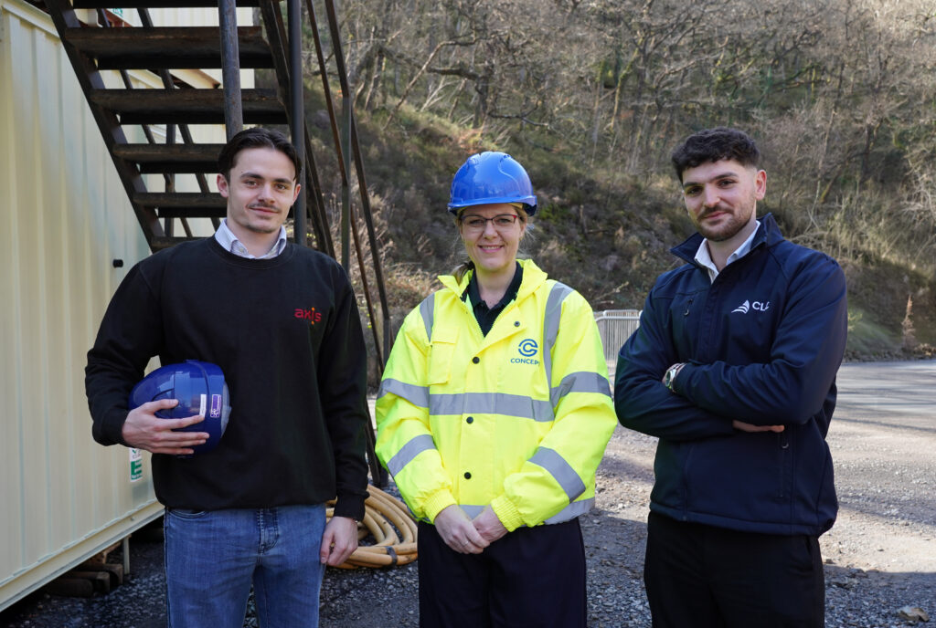 Colleagues from all three businesses of the group engaging in a site environment.